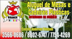 ALUGUEL DE MESAS PLASTICAS EM ITAGUAI E CAMPO GRANDE 21 77544269